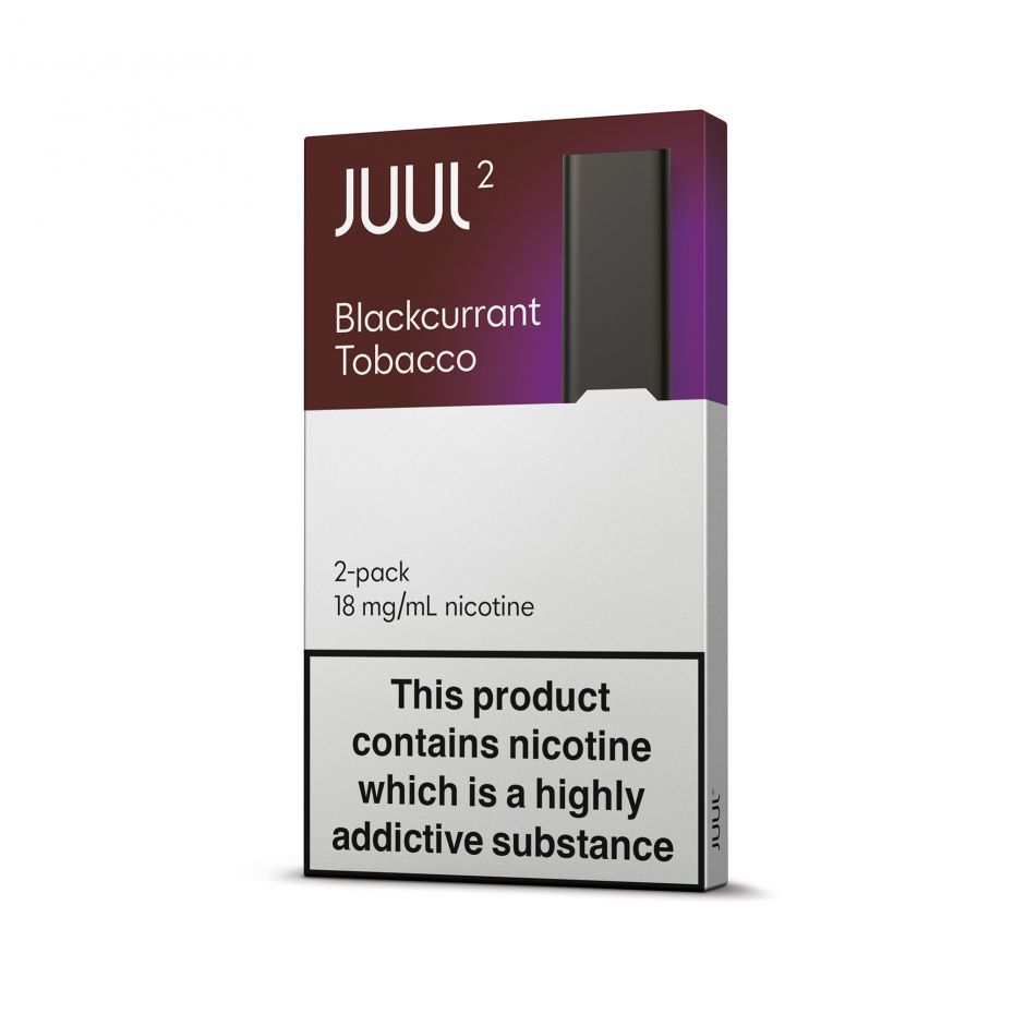 JUUL2 Blackcurrant Tobacco - Side Angled-6faVGYEx Blackcurrant Tobacco Juul 2 Pods