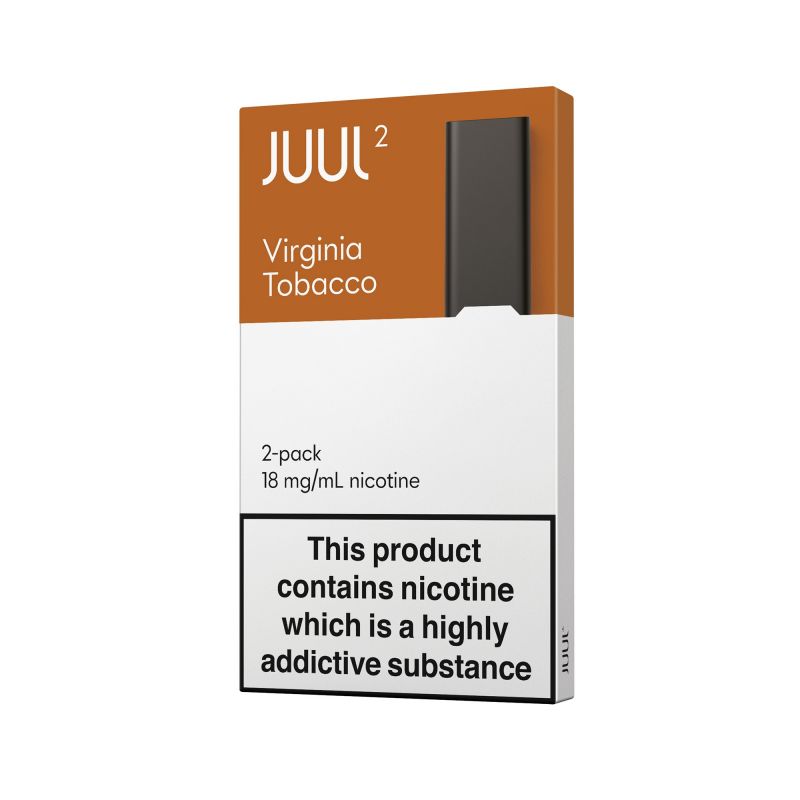 JUUL2 Virginia Tobacco Angled-7AI2Ywn6 Virginia Tobacco JUUL 2 Pods