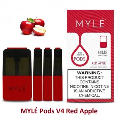 MYLE V4 Red Apple Magnetic PODS